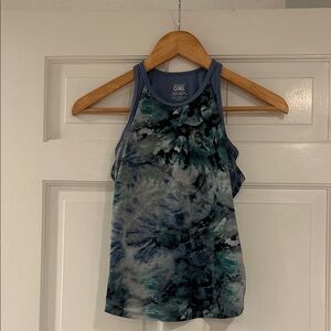 Athleta Girls Blue and Green Tie-Dye Tank Top. Size medium, 8-10.